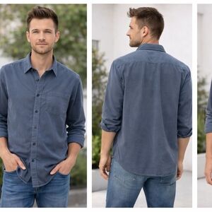 Universal Thread Charcoal Button-Up Shirt